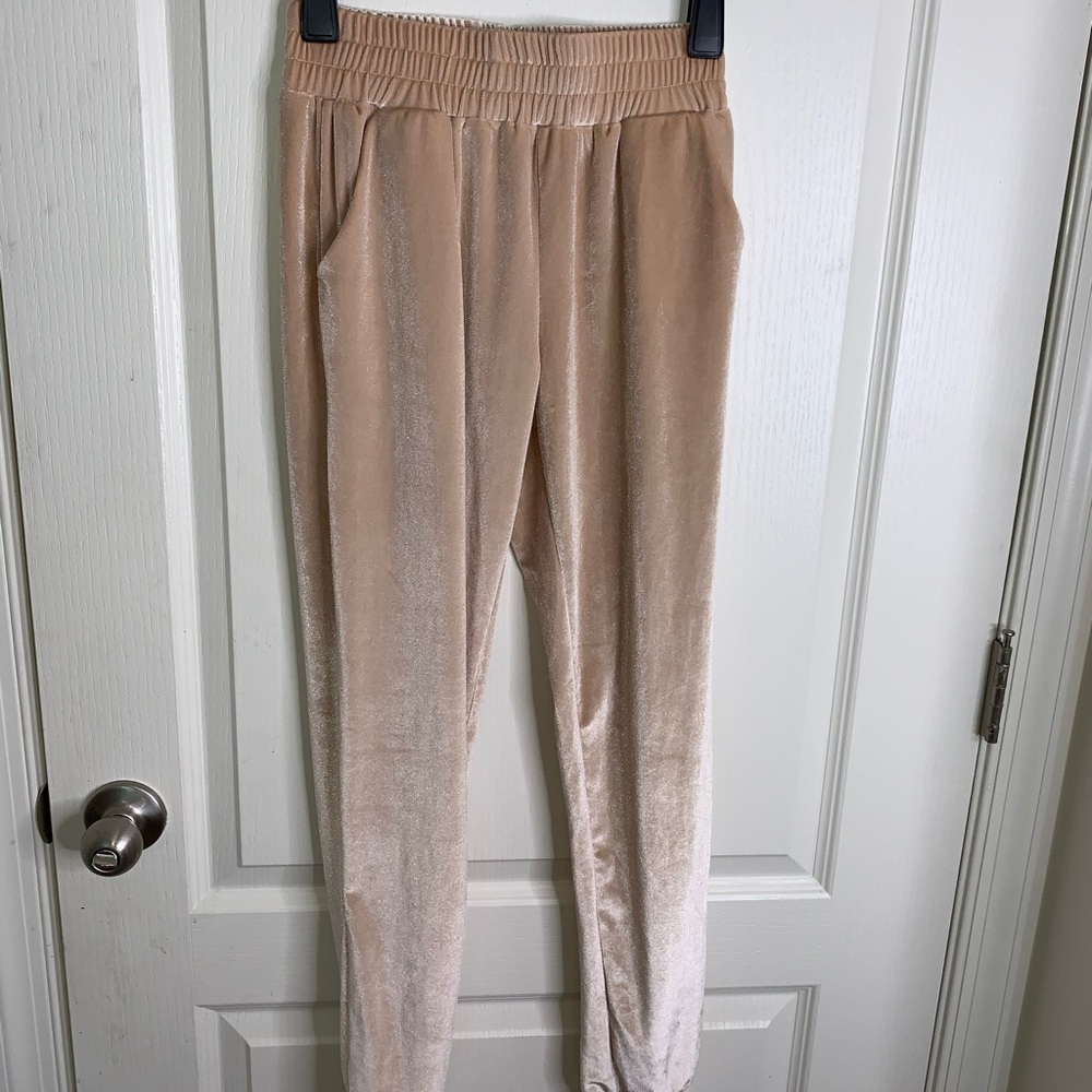 Suede Tan Joggers